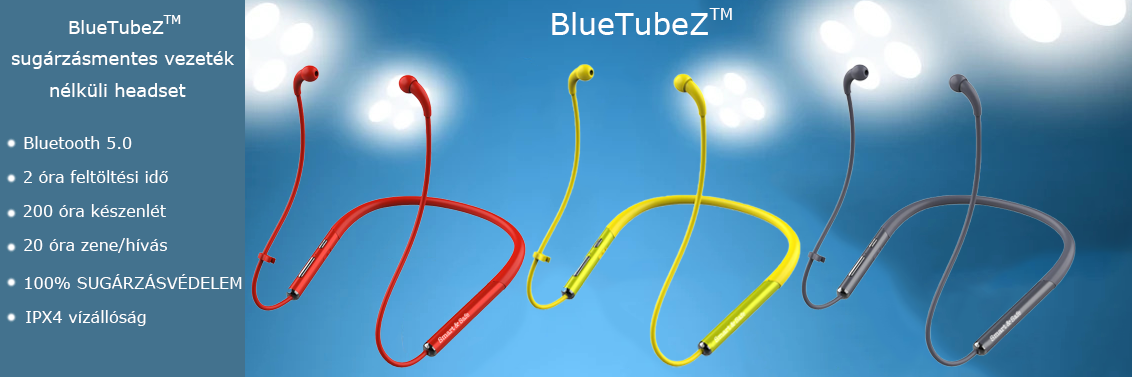 BlueTubeZ™ Bluetooth levegőcső fülhallgató